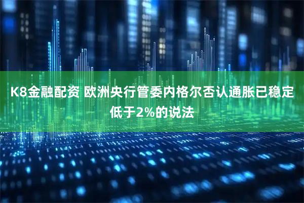 K8金融配资 欧洲央行管委内格尔否认通胀已稳定低于2%的说法