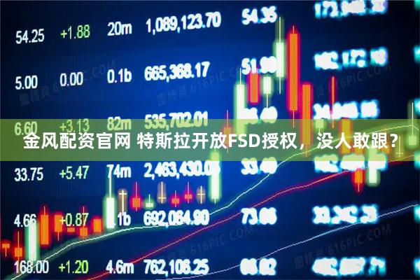 金风配资官网 特斯拉开放FSD授权，没人敢跟？